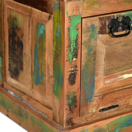 Banc De Rangement De Chaussures Bois De Récupération