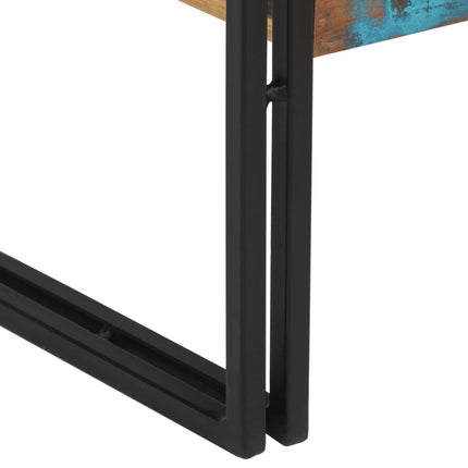 Table Console Bois De Récupération Massif 120 X 30 X 76 Cm