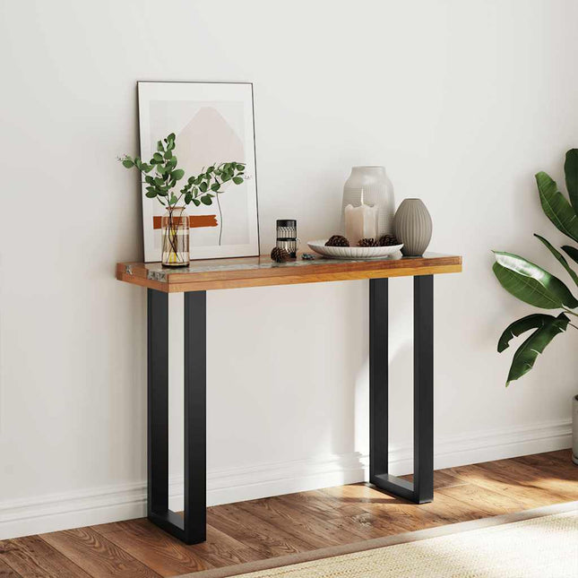 Table Console Teck 100 X 35 X 75 Cm