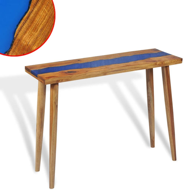 Table Console Teck Résine 100 X 35 X 75 Cm