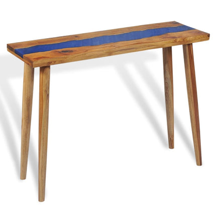Table Console Teck Résine 100 X 35 X 75 Cm