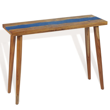 Table Console Teck Résine 100 X 35 X 75 Cm