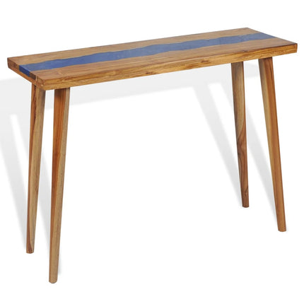 Table Console Teck Résine 100 X 35 X 75 Cm