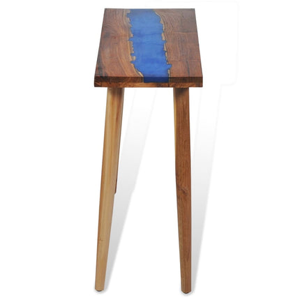 Table Console Teck Résine 100 X 35 X 75 Cm