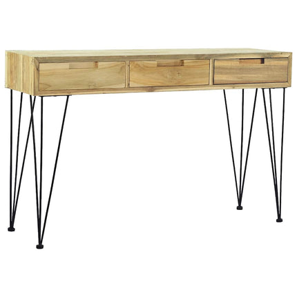 Table Console 120X35X76 Cm Teck Massif