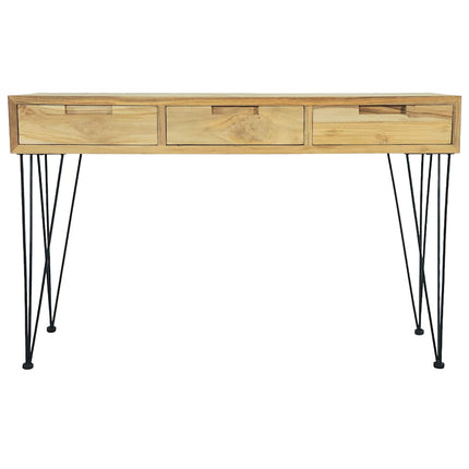 Table Console 120X35X76 Cm Teck Massif