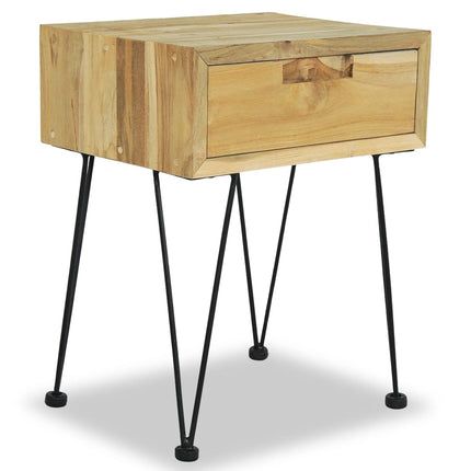 Table De Chevet 40X30X50 Cm Teck
