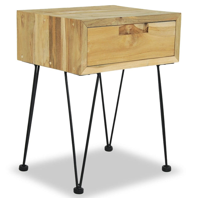Table De Chevet 40X30X50 Cm Teck