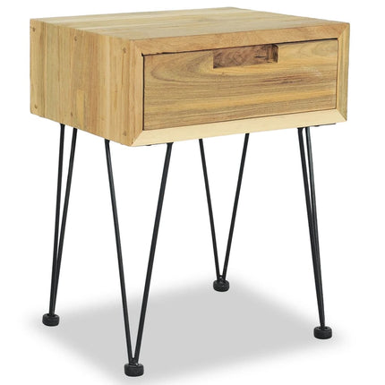 Table De Chevet 40X30X50 Cm Teck