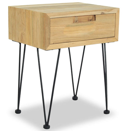 Table De Chevet 40X30X50 Cm Teck