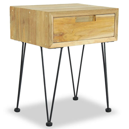 Table De Chevet 40X30X50 Cm Teck