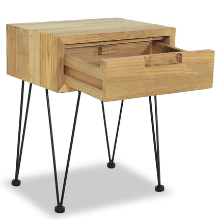 Table De Chevet 40X30X50 Cm Teck