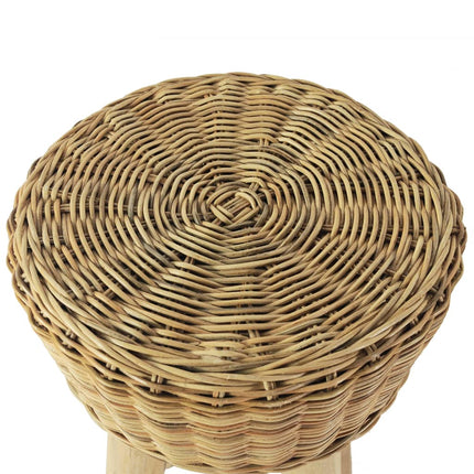Tabourets De Bar Lot De 2 Rotin Naturel