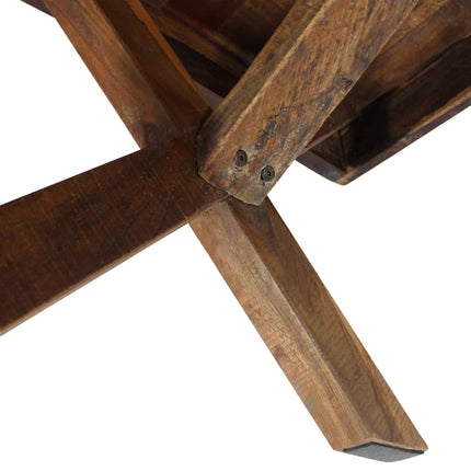 Table Basse Bois De Récupération Mélangé 110X60X45 Cm Gris