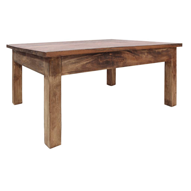 Table Basse Bois D'acajou Massif 96X73X45 Cm Gris