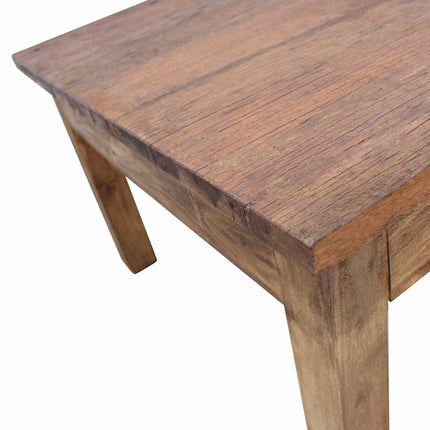 Table Basse Bois D'acajou Massif 96X73X45 Cm Gris