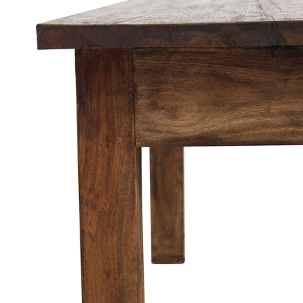 Table Basse Bois D'acajou Massif 96X73X45 Cm Gris