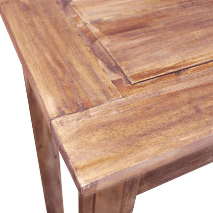 Table Console Bois D'acajou Massif 123X42X75 Cm Gris