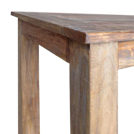 Table À Manger Bois D'acajou Massif 120X60X77 Cm Gris