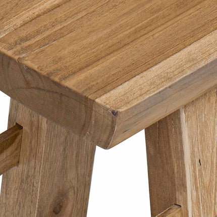 Banc Bois De Récupération Mélangé Et Teck Massif 100X28X43 Cm Gris