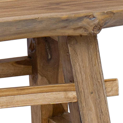 Banc Bois De Récupération Mélangé Et Teck Massif 100X28X43 Cm Gris