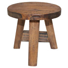 Tabouret Bois D'acajou Massif Gris