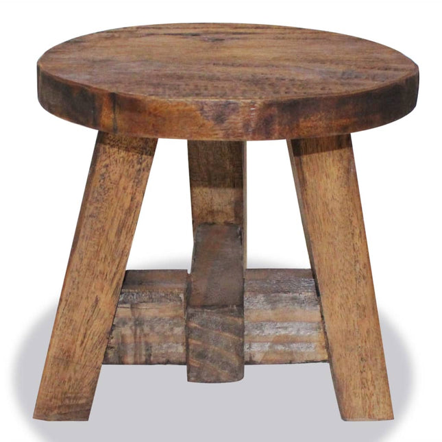Tabouret Bois D'acajou Massif Gris