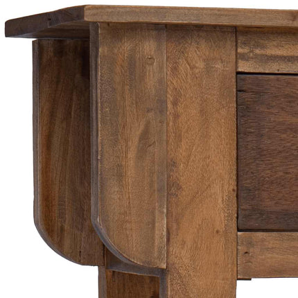 Table Console Bois De Récupération Mélangé 80X35X80 Cm Gris