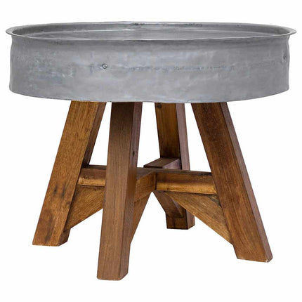 Table Basse Bois De Récupération Mélangé 60X45 Cm É