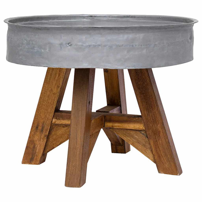 Table Basse Bois De Récupération Mélangé 60X45 Cm É