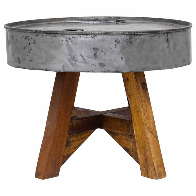 Table Basse Bois De Récupération Mélangé 60X45 Cm É