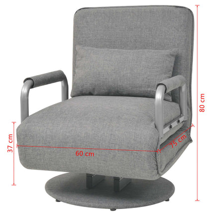 Fauteuil Pivotant Et Canapé-Lit Tissu