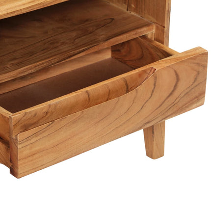 Meuble Tv Bois D'acacia Massif 88 X 30 X 40 Cm