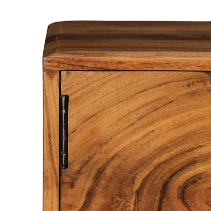 Meuble Tv Bois D'acacia Massif 88 X 30 X 40 Cm