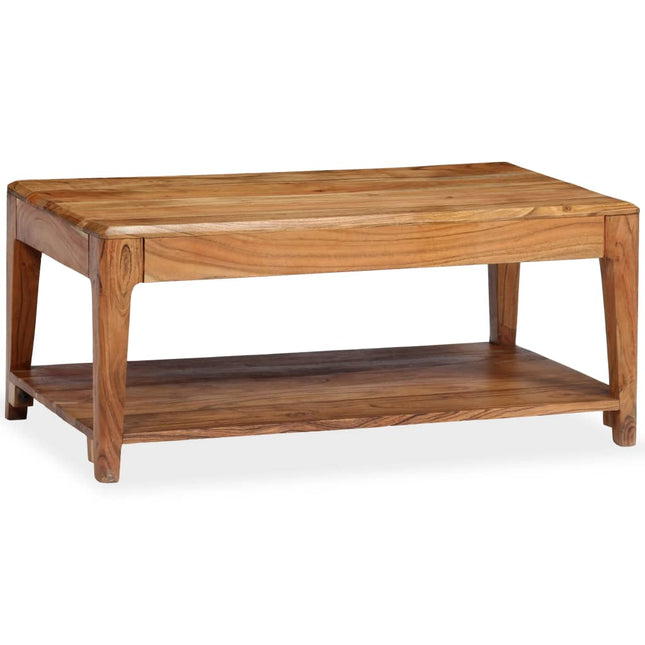 Table Basse Bois Massif 88X50X38 Cm