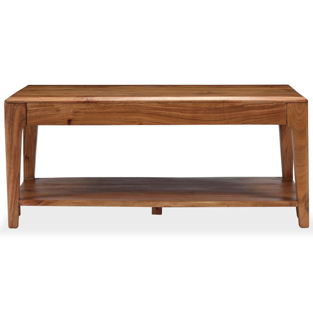 Table Basse Bois Massif 88X50X38 Cm