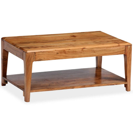 Table Basse Bois Massif 88X50X38 Cm