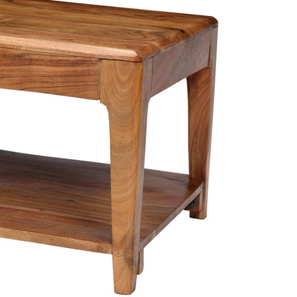 Table Basse Bois Massif 88X50X38 Cm