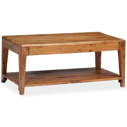 Table Basse Bois Massif 88X50X38 Cm