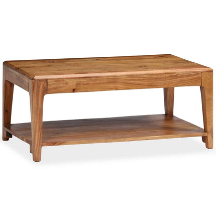 Table Basse Bois Massif 88X50X38 Cm