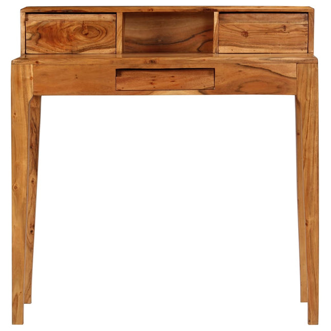 Bureau Avec Tiroirs Bois Massif 88 X 50 X 90 Cm