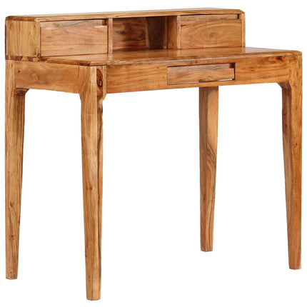 Bureau Avec Tiroirs Bois Massif 88 X 50 X 90 Cm