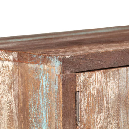 Meuble Tv Bois D'acacia Massif Vintage 118 X 30 X 40 Cm