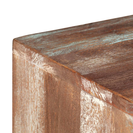 Meuble Tv Bois D'acacia Massif Vintage 118 X 30 X 40 Cm