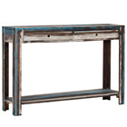 Table Console Bois Massif Vintage 118 X 30 X 80 Cm