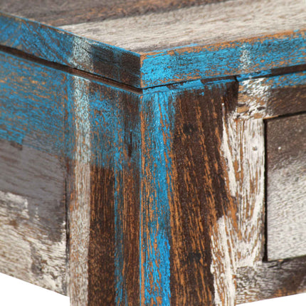 Table Console Bois Massif Vintage 118 X 30 X 80 Cm