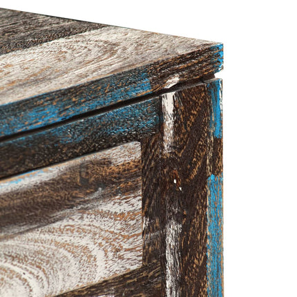 Table Console Bois Massif Vintage 118 X 30 X 80 Cm