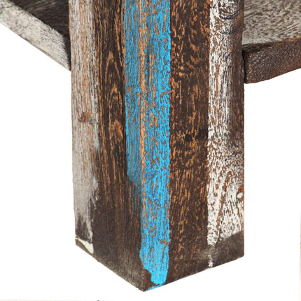 Table Console Bois Massif Vintage 118 X 30 X 80 Cm
