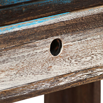Table Console Bois Massif Vintage 118 X 30 X 80 Cm