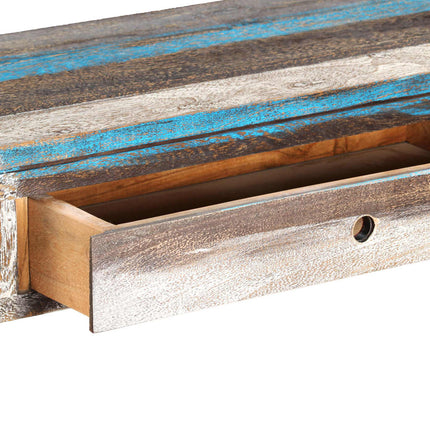 Table Console Bois Massif Vintage 118 X 30 X 80 Cm